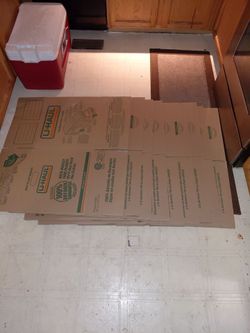 9 medium u-haul boxes