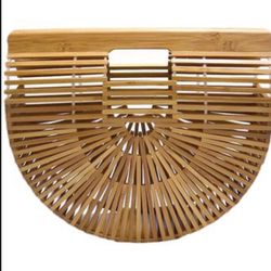 Womens Bamboo Handbag Handmade Large Tote Bag
