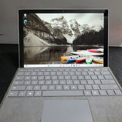 MICROSOFT SURFACE PRO 6 i5 - 8250u CPU WINDOWS 11 25H2 UPDATED 256GB SSD 8GB RAM WEBCAM FRONT AND BACK DETACHABLE BACKLIT KEYBOARD EXELLENT BATTERY LI