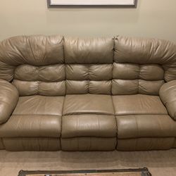 Leather Sofa and Loveseat 