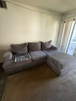 Charcoal Grey Living Spaces Bonaterra II Sleeper Sofa