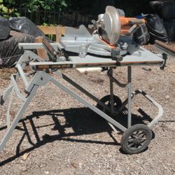 Ridgid Chop Saw and Folding Stand