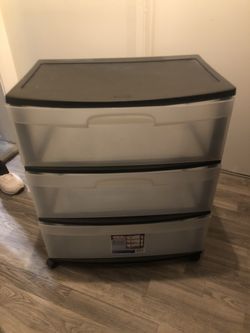 Sterilite 3 drawer cart