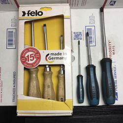 Felo Slotted & Vessel Phillips/JIS Screwdriver Set 6pc MADE IN JAPAN GERMANY