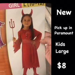 Girls devil costume