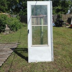 Storm glass Door 
