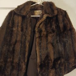 VINTAGE MINK CAPE OR STOLE WITH MINK MUFF AND OTHER ACCESSORY ?