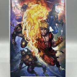TMNT vs STREET FIGHTER 1 SAJAD SHAH VIRGIN VARIANT NINJA TURTLES 2023