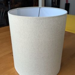 Neutral Linen Uno Drum Lampshade