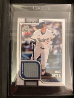 Shohei Ohtani game used relic