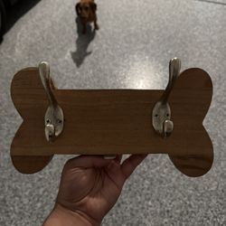 Solid Wood Dog Bone Wall Hooks