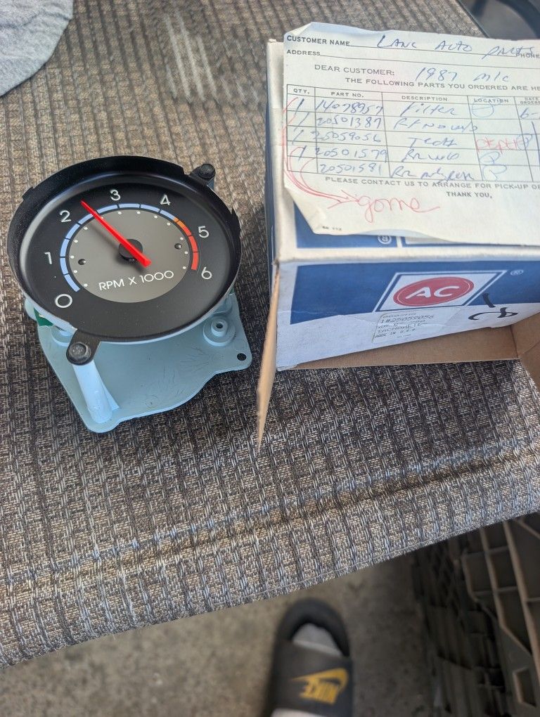 88 Monte Carlo Tachometer NOS OEM Original