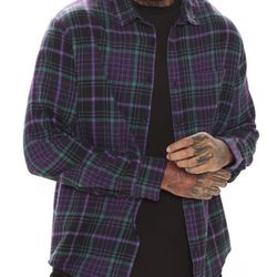 Stay The Night Long Sleeve Flannel Shirt