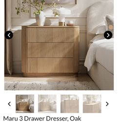 3 Drawer Dresser Nightstand New in Box- Set of 2