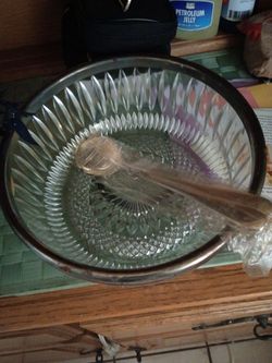 Cristal salad bowl