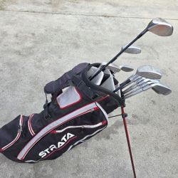 DUNLAP Golf Club Set With- STRATA Golf Bag