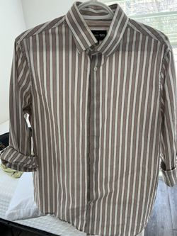 Express Men’s 1MX Slim Button Up Dress Shirt Size M