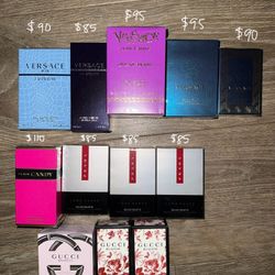Authentic Designer Perfumes – New in Box – Versace, Prada, Gucci, D&G & More