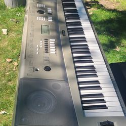 I have this Yamaha piano, it works well, the charger is missing.