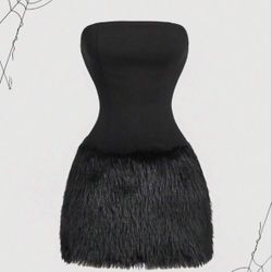 Black Strapless Party Dress