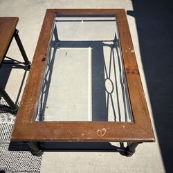Coffee table and end table ($15 both)