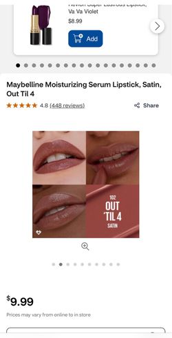 Maybelline lipstick new $3