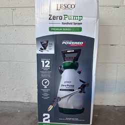 NEW LESCO 7.2V Elite Zero Pump 2-Gallon Battery Powered Sprayer
