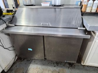 Boba shop Topping bar Sandwich/Salad Prep Table w/ Refrigerated Base, 115v