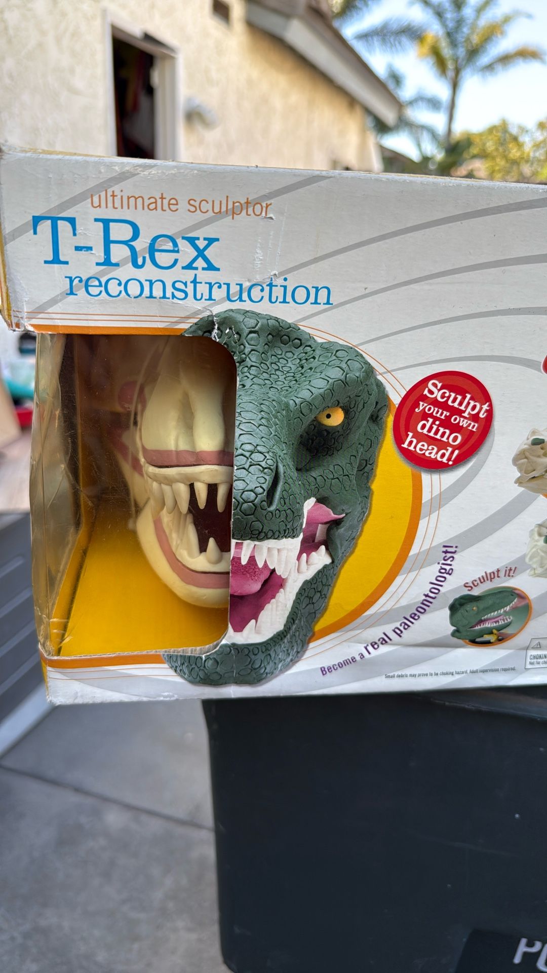 T-Rex Dinosaur Head Reconstruction New in Aged Box