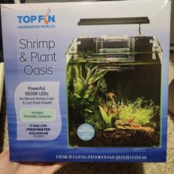 Top Fin Shrimp and Plant Oasis, 3 Gallon Tank