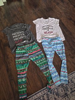 Christmas Pajama Set Lot of 2