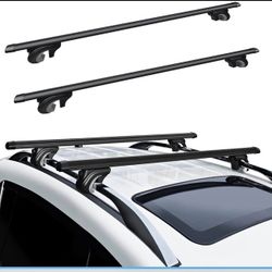 Roof Rack Cross Bars 56", Universal Aluminum Roof Top Cross Bar Set, 260 lbs Load Capacity,