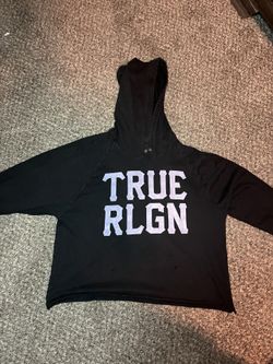 vintage cropped true religion hoodie
