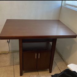 Counter Height Table With Storage