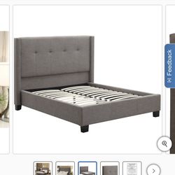 Queen Bed Frame & Mattress