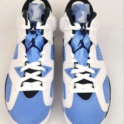 Air Jordan 6 Retro White University Blue UNC CT8529-410 Men's Size 11