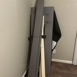 Queen Sized Button-tufted Wingback Bed frame 