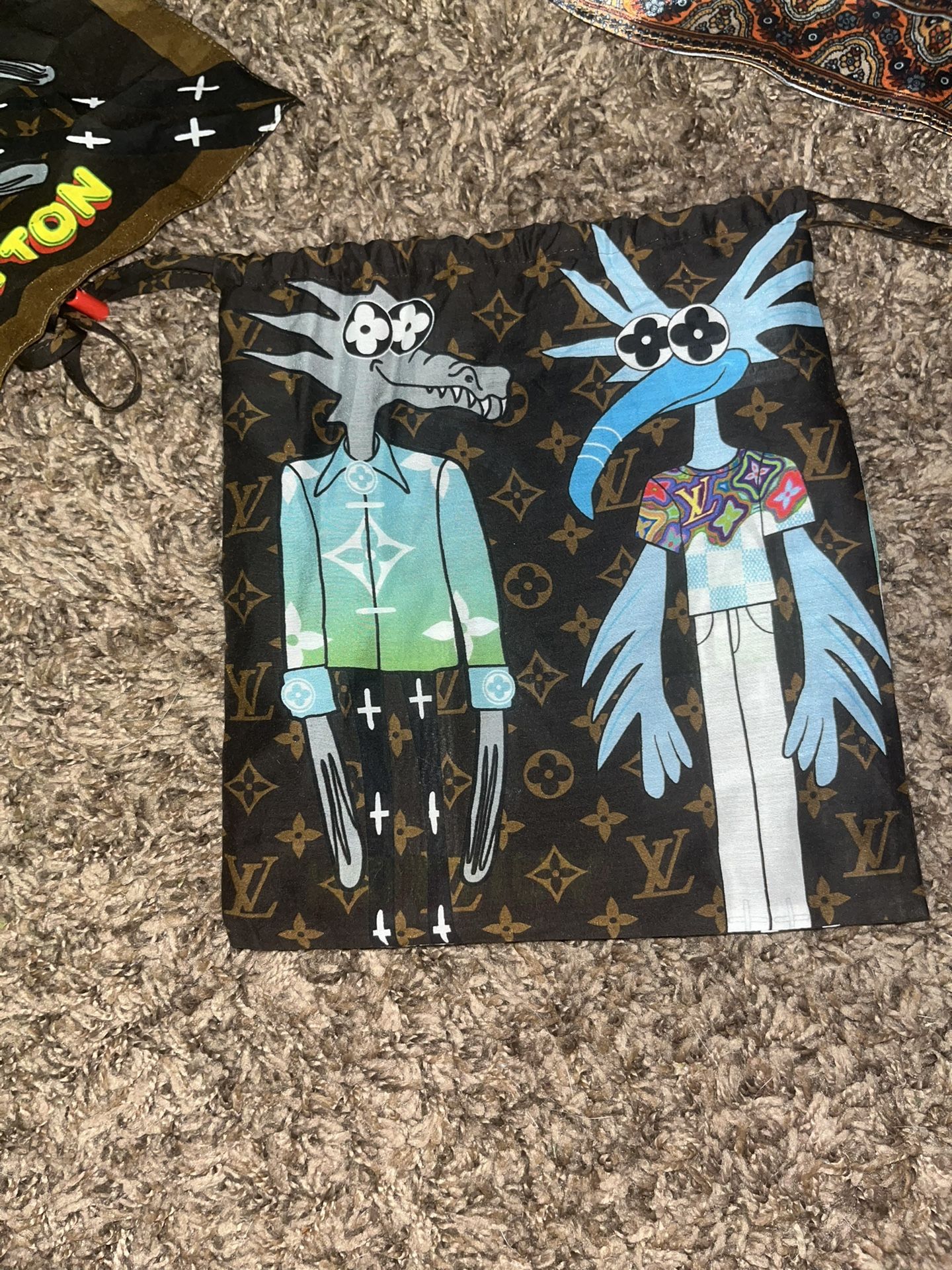 custom louis vuitton scarfs with bag