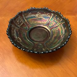 Vintage Carnival Glass Bowl