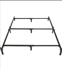 Amazon Basics Metal Bed Frame, 9-Leg Base for Box Spring and Mattress, Full, Tool-Free Easy Assembly