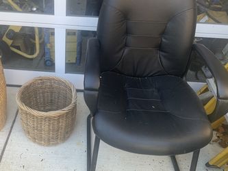 Office Chair And Large Basket