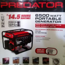 NEW 6500 Watt Outdoor Gas Generator 