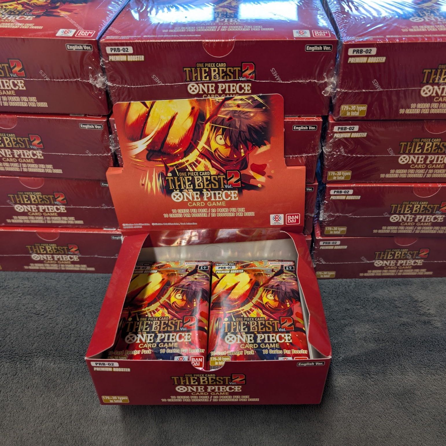 premium booster vol 2 booster box One Piece Trading Card Game The Best Vol. 2 PREMIUM Booster Pack PRB-02 JAPANESE, 10 Cards Bandai