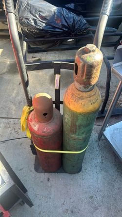 Two Welding Tank Cylinders