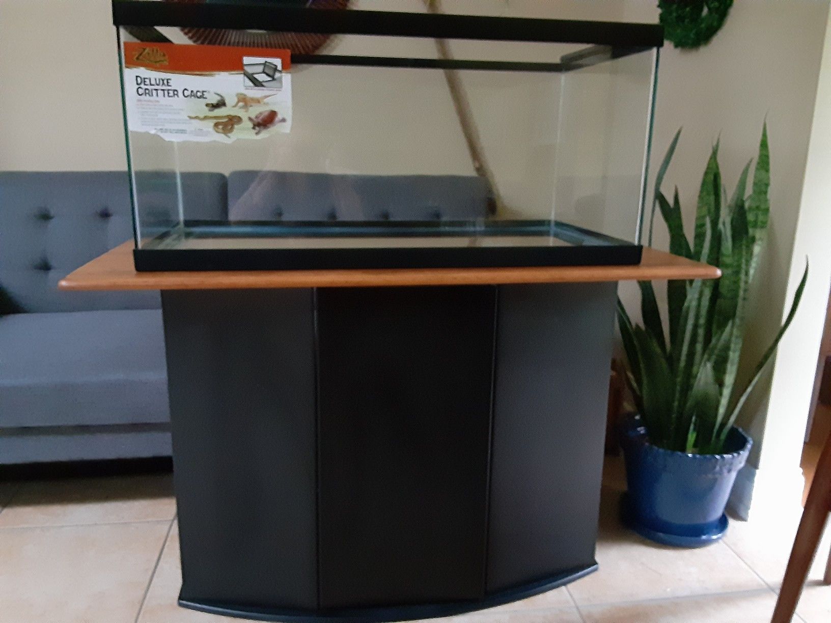 Reptile Tank and Cabinet