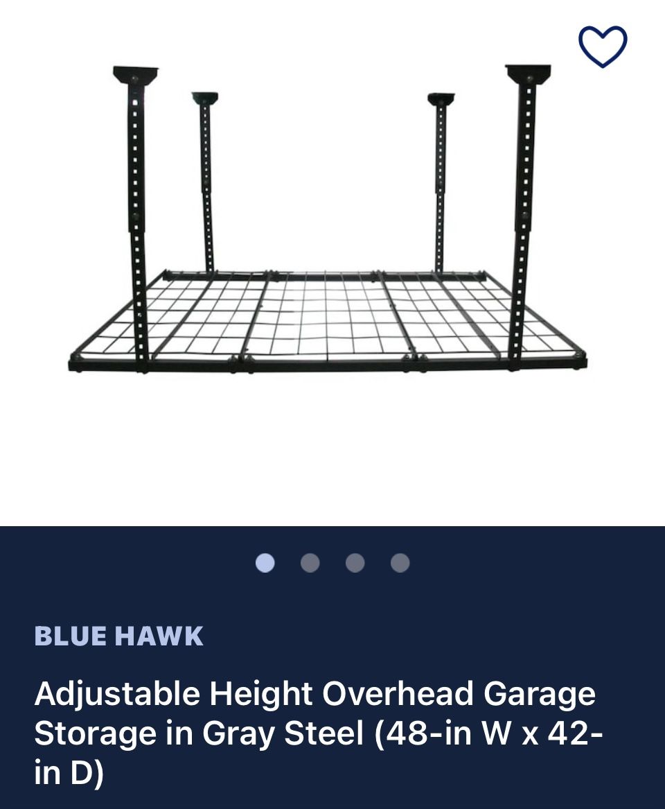 Blue Hawk 48-in W X 42-in D Overhead Garage Storage