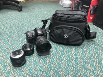 Camera, Electronics Nikon W Lens and bag W/50 MM and 18-70MM 35-70MM