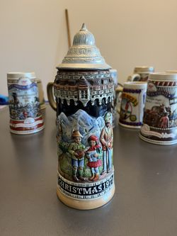 Christmas 1971 Beer Stein Made In Germany