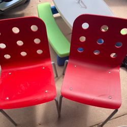 Red Ikea Chairs