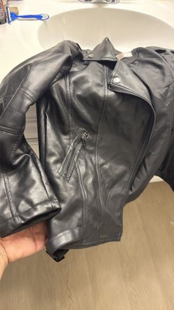 Leather coat